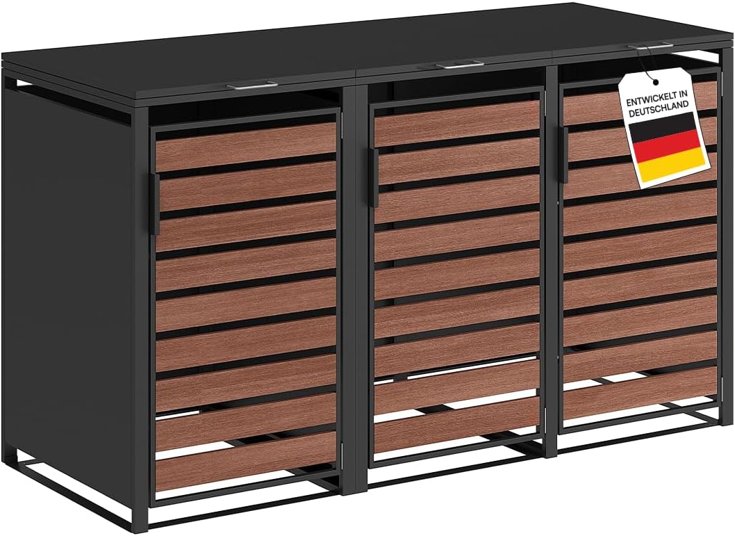 STEELS?N Kestra M¨¹lltonnenbox 3er bis 240 l, Optisch, 203 cm