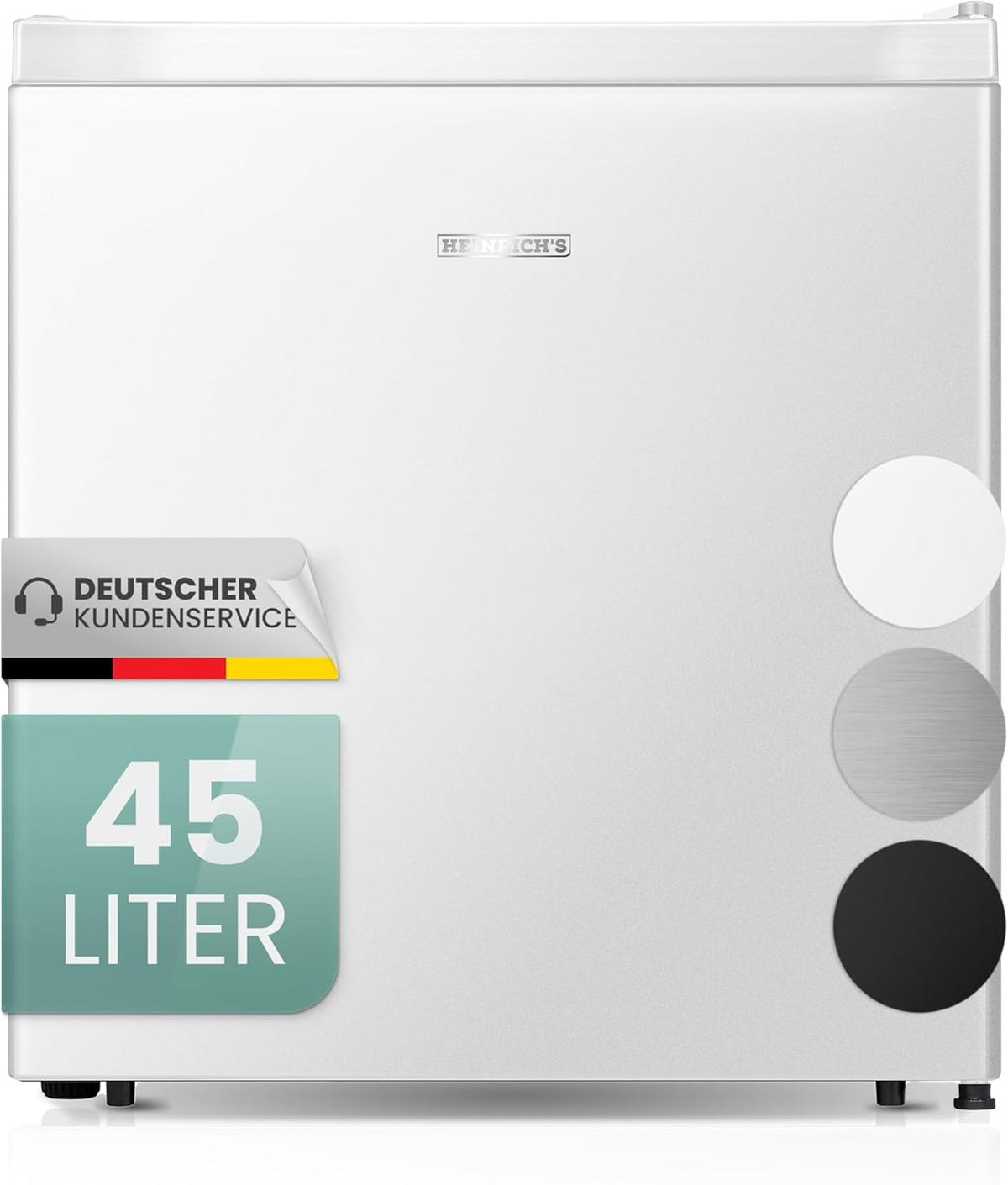 Heinrich ?s HEINRICHS Getr?nkek¨¹hlschrank 45L kompakt Mini-K¨¹hlschrank, Welche Lautst?rke hat der HKB 4188 W?, 39 dB, Tisch-K¨¹hlschrank