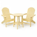 Adirondack Stuhl Set Gelb Holz