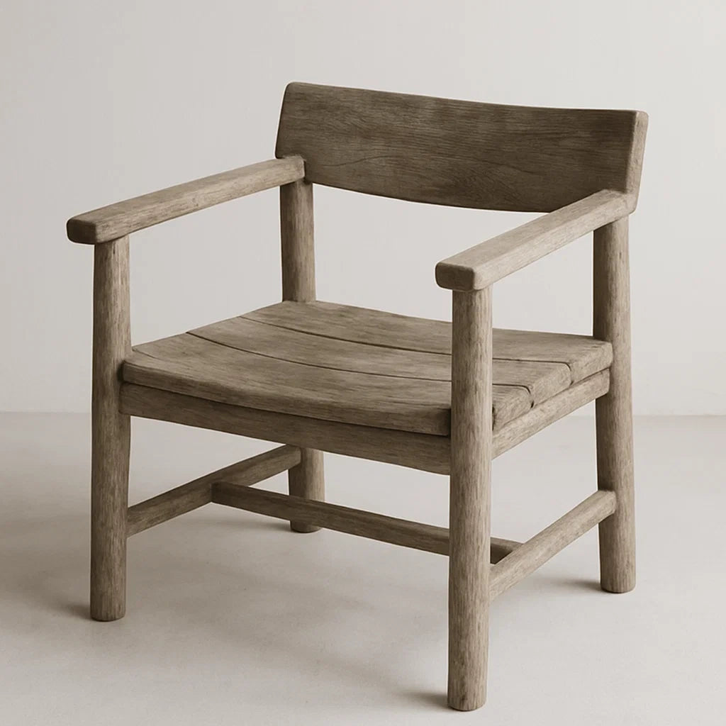 Massivholz Stuhl mit Armlehnen