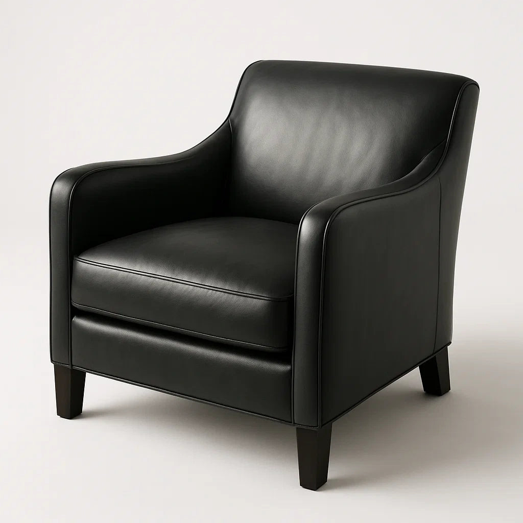 Ledersessel Schwarz PU 75x85x90 cm