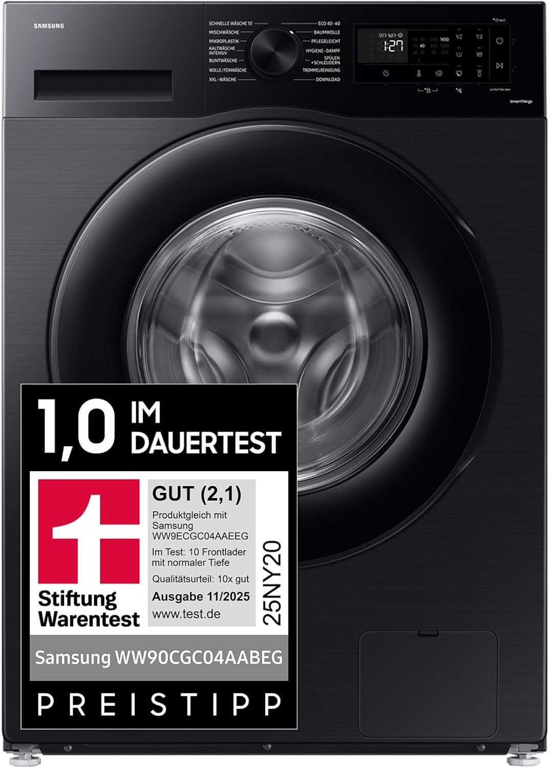 Samsung Waschmaschine, 9 kg, 55 cm