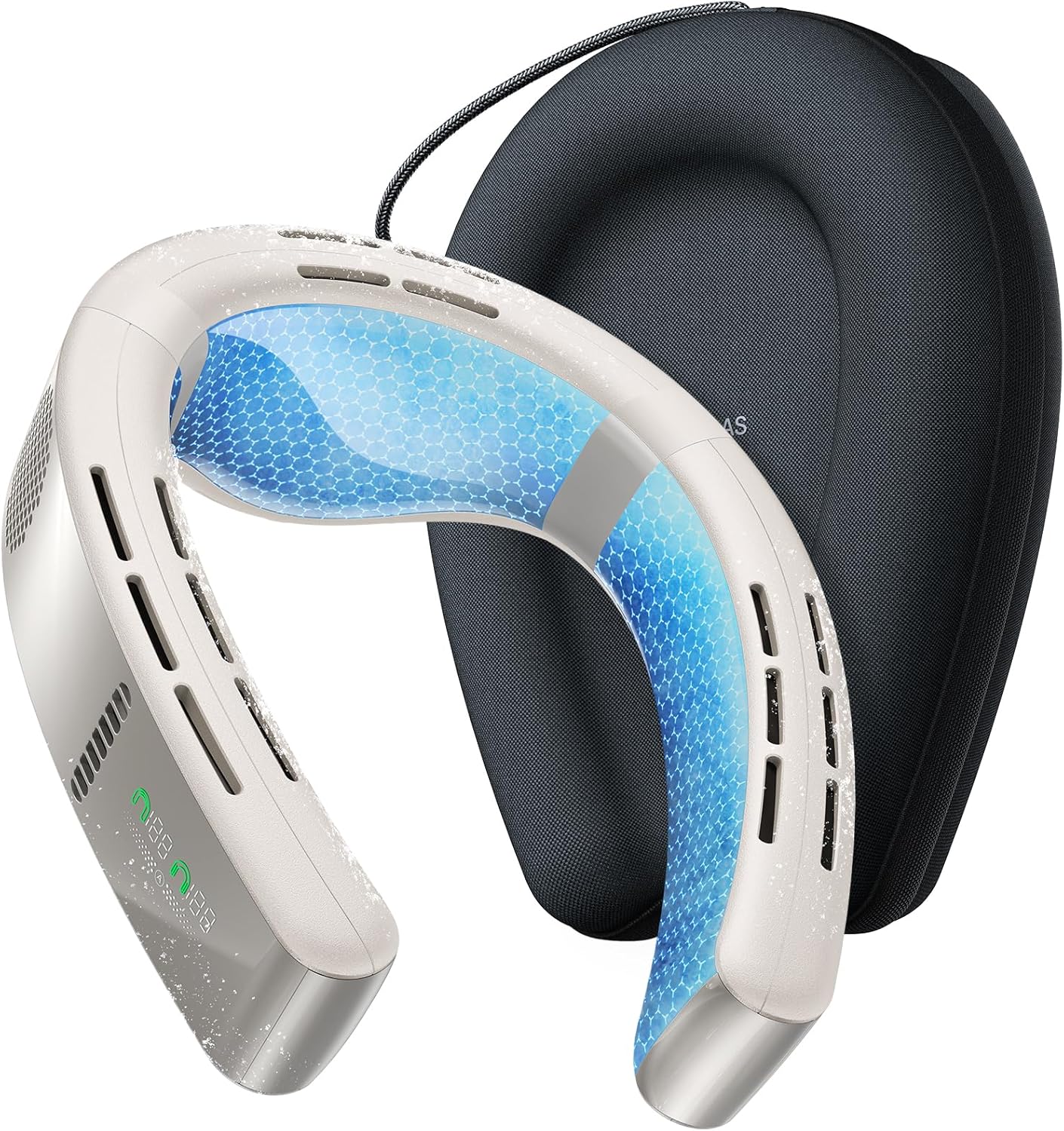 TORRAS COOLiFY 2025 Cyber AI Hals-Klimaanlage, B¨¹ro-Halsventilator, Automatisch, 6000 mAh, 7,1¨C15,5 Stunden, 2,6 Stunden, 20 W, 90 Minuten, App