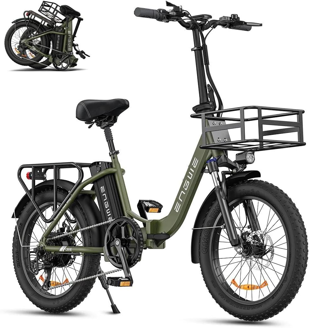 ENGWE E-Bike Klapprad Elektrofahrrad mit 20 Zoll Fat Tire, ALL-TERRAIN-ELEKTROFAHRRAD, 36 V, 15,6 Ah, 250 W, 25 km/h, 155¨C210 cm, 120 KG