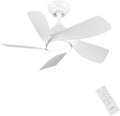 CJOY Deckenventilator mit Beleuchtung und Fernbedienung Leise, Lampe, 76 cm