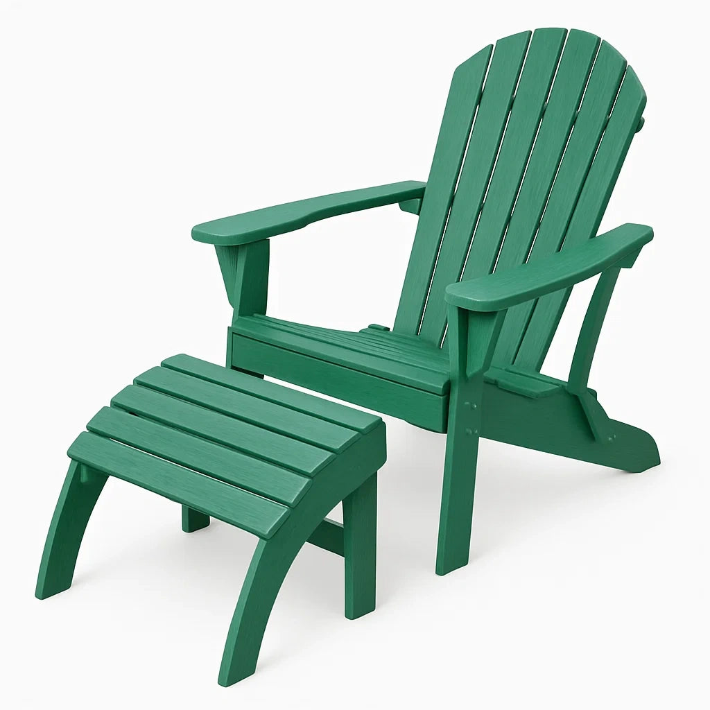Adirondack Stuhl Set Grün Polyethylen