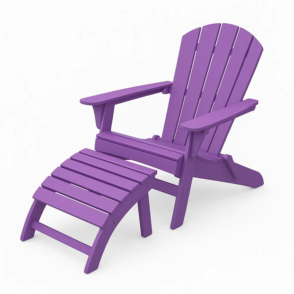 Adirondack Gartenstuhl-Set Kunststoff Lila