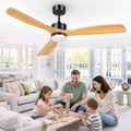 Airwit 152 cm Holz Deckenventilator mit Beleuchtung, 24 W, 21 W, LED