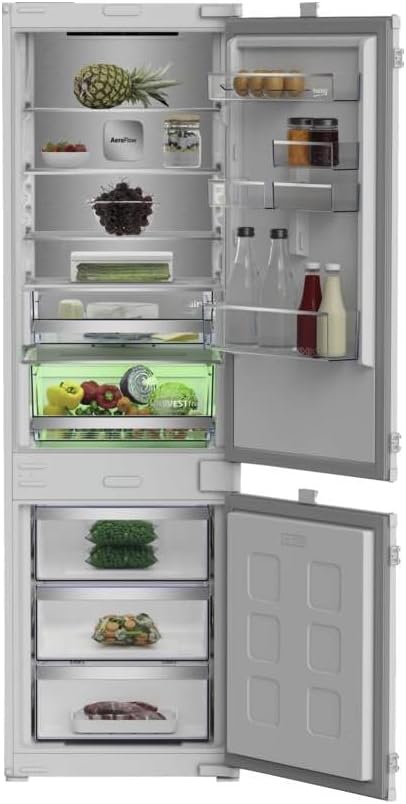 Beko B7BCNA295HS2 - K¨¹hlschrank, Einbau-K¨¹hlschrank, Gefrierschrank, 270 l, 290 l, 3,5 kg, 186 kWh, 35 dB, LED