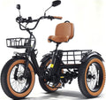KAKIGO Elektro-Dreirad F¨¹r Erwachsene, 48 V, 15.6 Ah