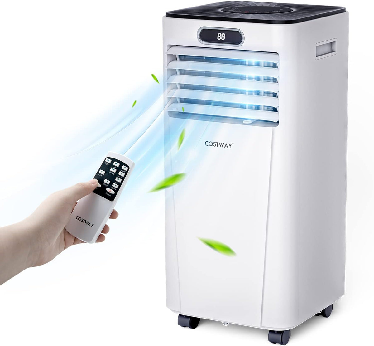 COSTWAY mobile Klimaanlage, LED