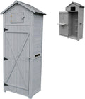 Relaxdays Gartenschrank, Tisch, Outdoor-Schrank, 50 cm, 40 cm