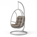 Hängesessel aus Metall mit Polyesterkissen Beige 195cm