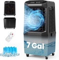 KOTEK 7 Gal Swamp Cooler Air Conditioner, Outdoor, 80 W, 25.5 l, 35 dB, LED