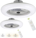 Fiqops 2x Deckenventilator mit Beleuchtung und Fernbedienung 80 W, Deckenleuchte, Praktisch, Schlafzimmer, LED