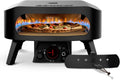 Cozze 13' Pizzaofen Gas Schwarze Edition mit rotierender Pizzastein ?34,5 cm - 600 ¡ãC, Outdoor, 445-510 ¡ãC, 34 cm, 345 mm, 630 ¡ãC