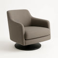 Drehsessel Stoff Polyester Grau 78x72x75 cm