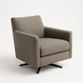 Drehbarer Stoff-Sessel Braun