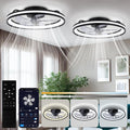 Daromigo Deckenventilator mit Beleuchtung, Deckenleuchte, Deckenlampe, 64 W, 5 l, 18 W, APP, LED