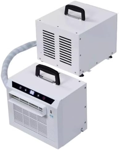 Generisch Tragbare Split-Klimaanlage 3000 BTU Mobile Klimaanlage, 24-Stunden-Timer f¨¹r Home B¨¹ro Camping, Touchpanel & Fernbedienung, Display