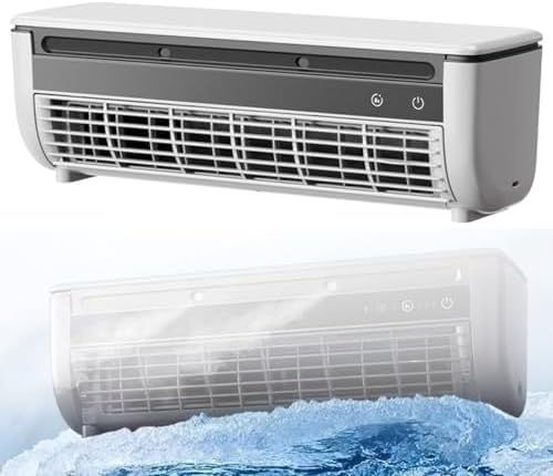 Generisch Kabelloser Wandklimaanlagenventilator Wandventilator, wiederaufladbarer und kompakter K¨¹hlventilator f¨¹r Zuhause, Schlafzimmer