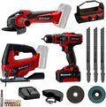 Einhell Bohrschrauber, Akku-Bohrschrauber, Akku-Stichs?ge, 4,0 Ah, 70 mm, 8 mm, 28 mm, LED
