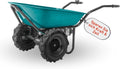 Extol Industrial Elektrische Schubkarre mit Akku I 100 l Mulde I 260 kg Traglast I 500 W, 40 V, 6000 mAh, 80 l, LED-Anzeige, IP64