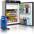 SMETA Gas K¨¹hlschrank mit Gefrierschrank, 3-Wege-K¨¹hlschrank, Wohnmobil, 100 l, 220 V, 240 V, 0 ¡ãC, 10 ¡ãC, 83,5 cm, Ger?uschlos