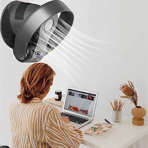 Generisch Fl¨¹gelloser Wandventilator, Fernbedienung, Timer, leiser L¨¹fter f¨¹r Schlafzimmer, f¨¹r Zuhause und B¨¹ro, starker Wind, Oszillation