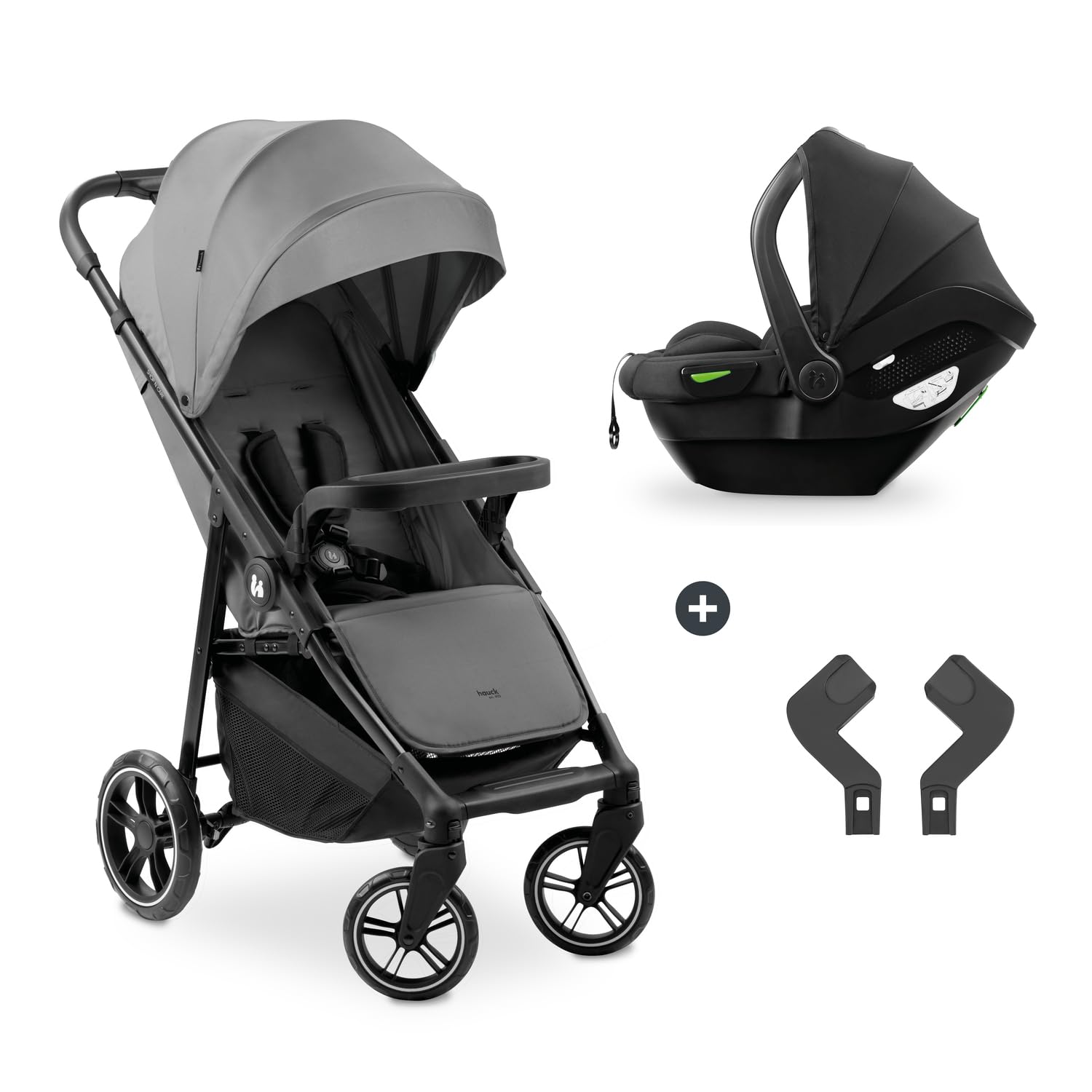 Hauck 2in1 Kinderwagen Set Shop N Care Travel Set inkl. Buggy und Babyschale ab Geburt, Praktisch, F¨¹r unterwegs, 50 cm, 77 cm, 8,5 kg, 3 kg