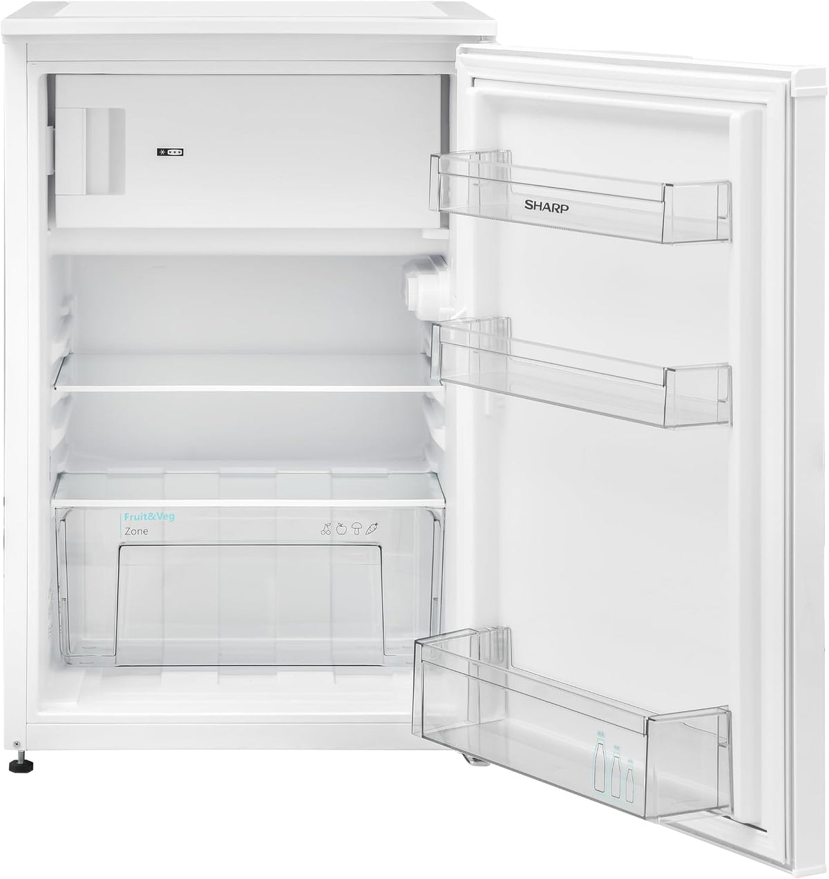SHARP SJ-UD121T2 W-EU K¨¹hlschrank mit Gefrierfach / 121 l Nutzinhalt, 105 l, LED
