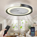 TYJY LED Leise Deckenventilator Mit Beleuchtung, Lampe, Deckenleuchte, App-Steuerung