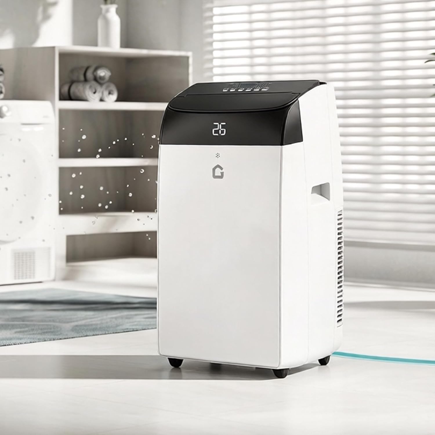Garvee Mobile Klimaanlage, 24-Stunden-Timer, einer K¨¹hlleistung von 10000 BTU ca, 4-in-1 Klimager?t mit K¨¹hlen & Entfeuchten & Ventilieren