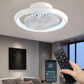 Qiaomao LED Deckenleuchte ventilator, Moderne Deckenventilator mit Beleuchtung, 72W, 49 cm, App-Steuerung, Fernbedienung, App-/WLAN-Steuerung