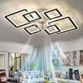 lnrosy Lampe Ventilator Fernbedienung Deckenventilator mit Beleuchtung, 6-Gang und 3000k-6500k Dimmbar Led Still L¨¹fterlampe, LED-Beleuchtung