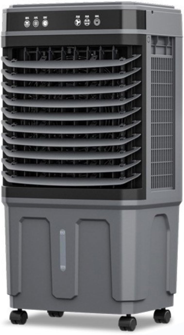 Generic Tragbarer Verdunstungsluftk¨¹hler Mobile Klimaanlage, 12-Stunden-Timer und 3 Geschwindigkeitsstufen, 20-Liter-Wassertank, 120¡ã-Oszillation