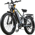 BURCHDA Doppelter Motor 190/95 N. m E Bike elektrofahrr?der Herren Fahrrad, Ebike 48 V 20Ah Akku bis 120km, 250 W, RX80, 4 Zoll, Schwarz/Grau/Gold