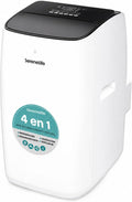 SereneLife Inverter- Klimaanlage Mobil 12000 BTU- mit WLAN, Heizung, Ventilator, B¨¹ro, 3,52 kW, 44¨C49 dB, 68,8 cm, App, LED