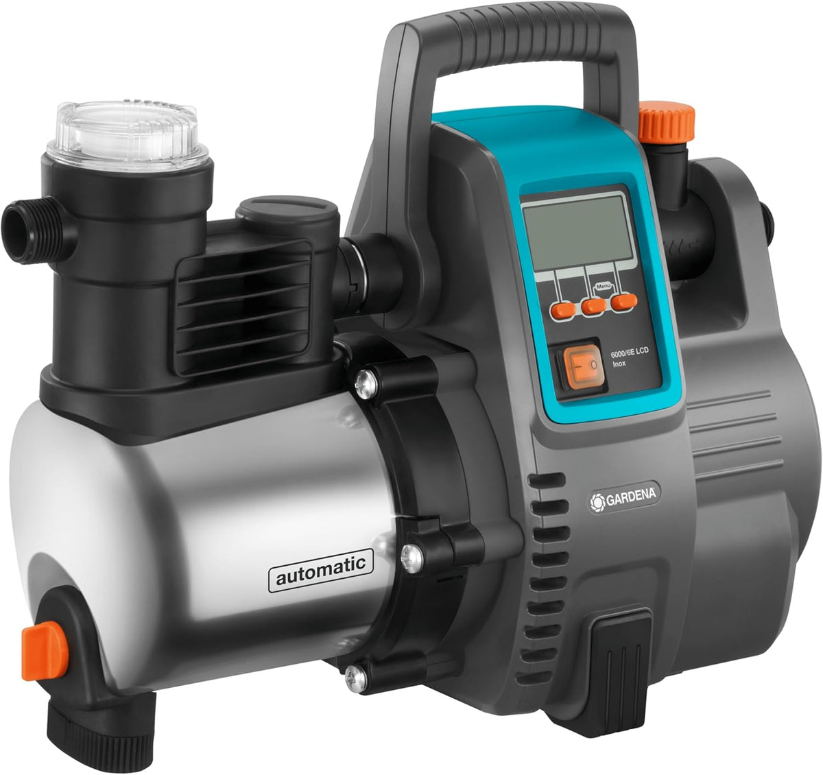 Gardena Premium Hauswasserautomat 6000/6E LCD Inox: Hauswasserpumpe, Vollautomatisch, Gartenpumpe, Edelstahl
