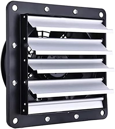Schahba Axialventilator 300 Badl¨¹fter, Wandventilator Industrie-L¨¹fter 2250 m3/h, 180 W, 2600 U/min, 72 dBA, 300 mm, Schwarz/Silber