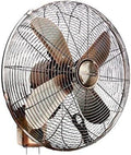 AMCaoYiLi Retro-L¨¹fter/Wandventilator, 45, 7 ¡Á 45, 7 ¡Á 33 cm, 180 cm langes Netzkabel, f¨¹r Zuhause und B¨¹ro, oszillierend/drehbar, Farbe Rotkupfer