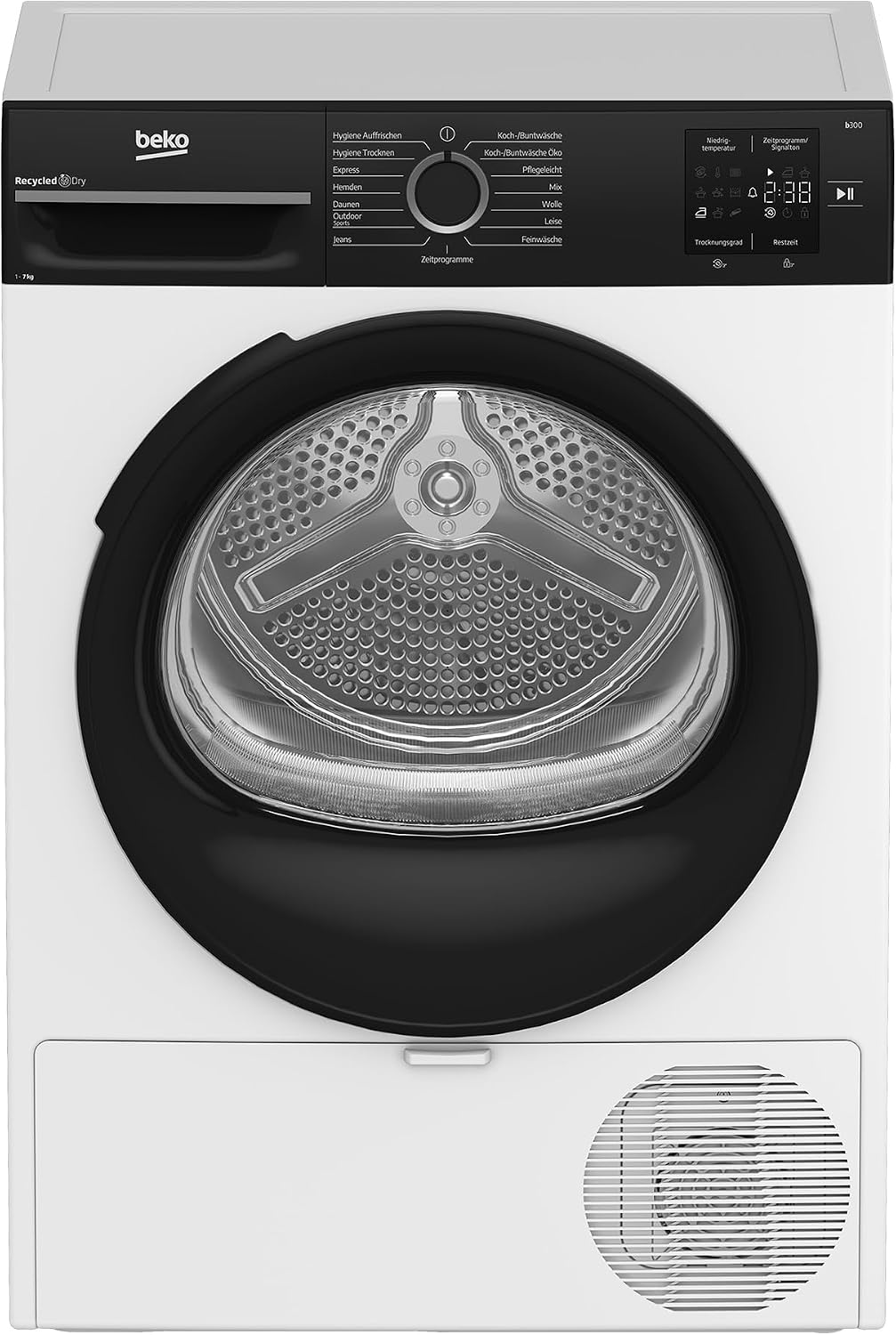 Beko BM3T37240 W W?rmepumpentrockner, Automatisch, 7 kg, 34 cm