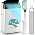 SereneLife Mobile Klimaanlage 12000 BTU, F¨¹r Zuhause, B¨¹ro, 3.52 kW, 48¨C51 dB, 68.8 cm, WLAN, App, LED