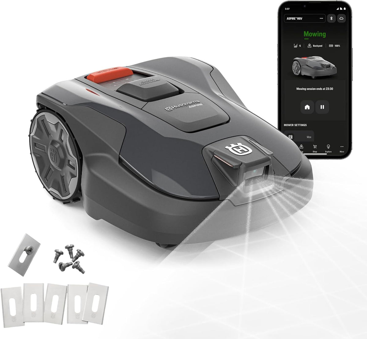 HUSQVARNA Automower Aspire R6 V M?hroboter, Kamera, Garten, Bluetooth, WLAN, App