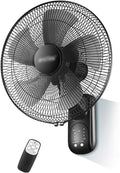 JKJZSALJ Wandventilatoren, 5 Ventilatorfl¨¹gel, 3 Geschwindigkeitsstufen, 16/18 Zoll, Elektrische Wandventilatoren F¨¹r Restaurants, Starker Wind