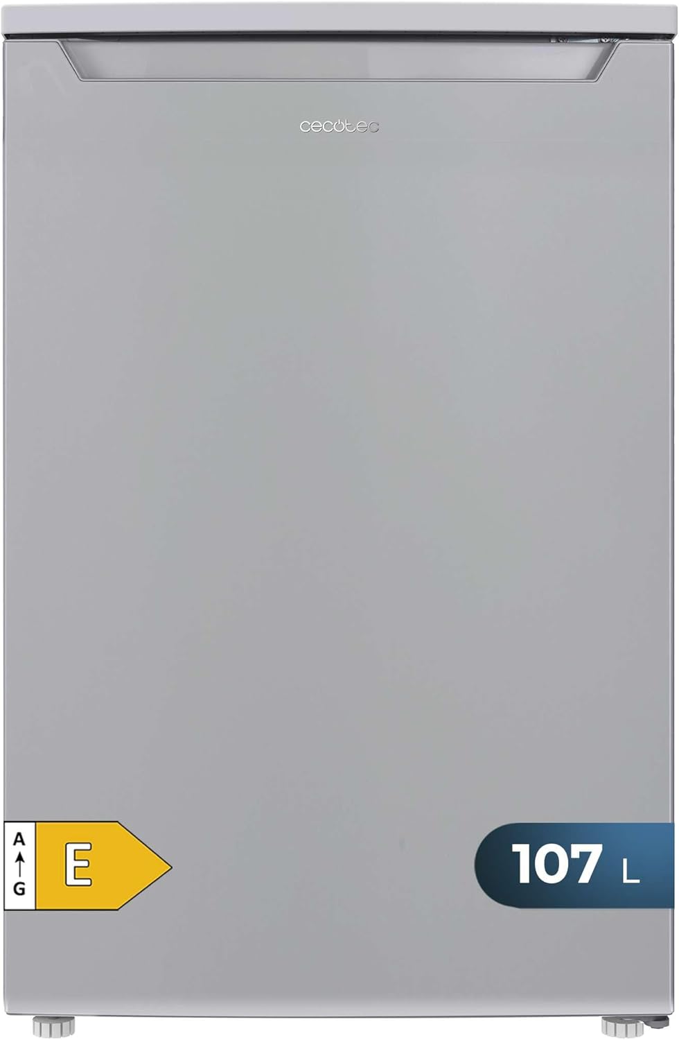 Cecotec Mini-K¨¹hlschrank 107 l Bolero CoolMarket TT 107 Inox, Wendet¨¹r, Edelstahl