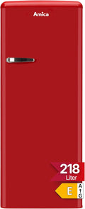 Amica KSR 364 150 R Retro K¨¹hlschrank, Retrok¨¹hlschrank, 62 cm, 51 cm, 44 cm, 45 l, 120 l, LED