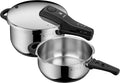 WMF Perfect One Pot Schnellkochtopf Induktion Set 2-teilig, Aromatisch, 4,5 l, 22 cm, 3,0 l, 110 ¡ãC, 119 ¡ãC, Edelstahl