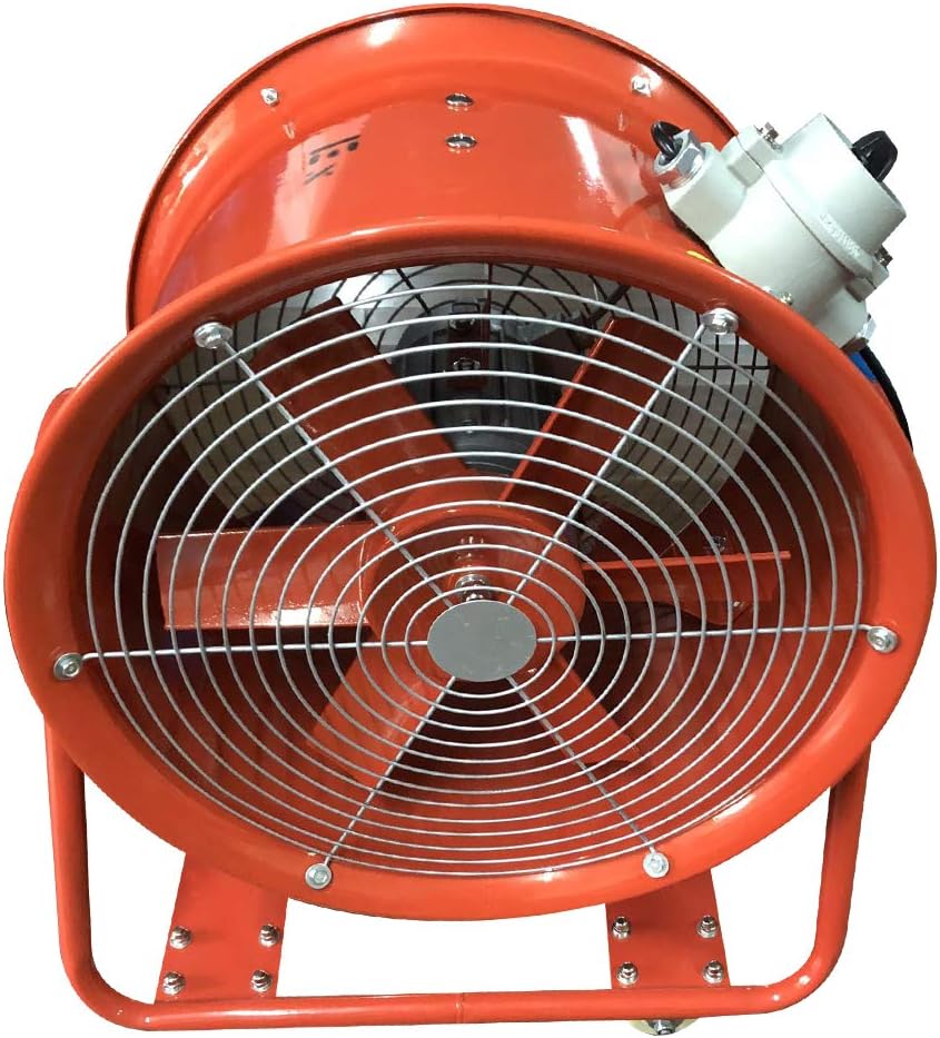 PromiseFly Bauventilator 1, 1 Axiall¨¹fter AC-Motor Gebl?se, einem explosionsgesch¨¹tzten 1, 1 KW, 73 dB, Orange