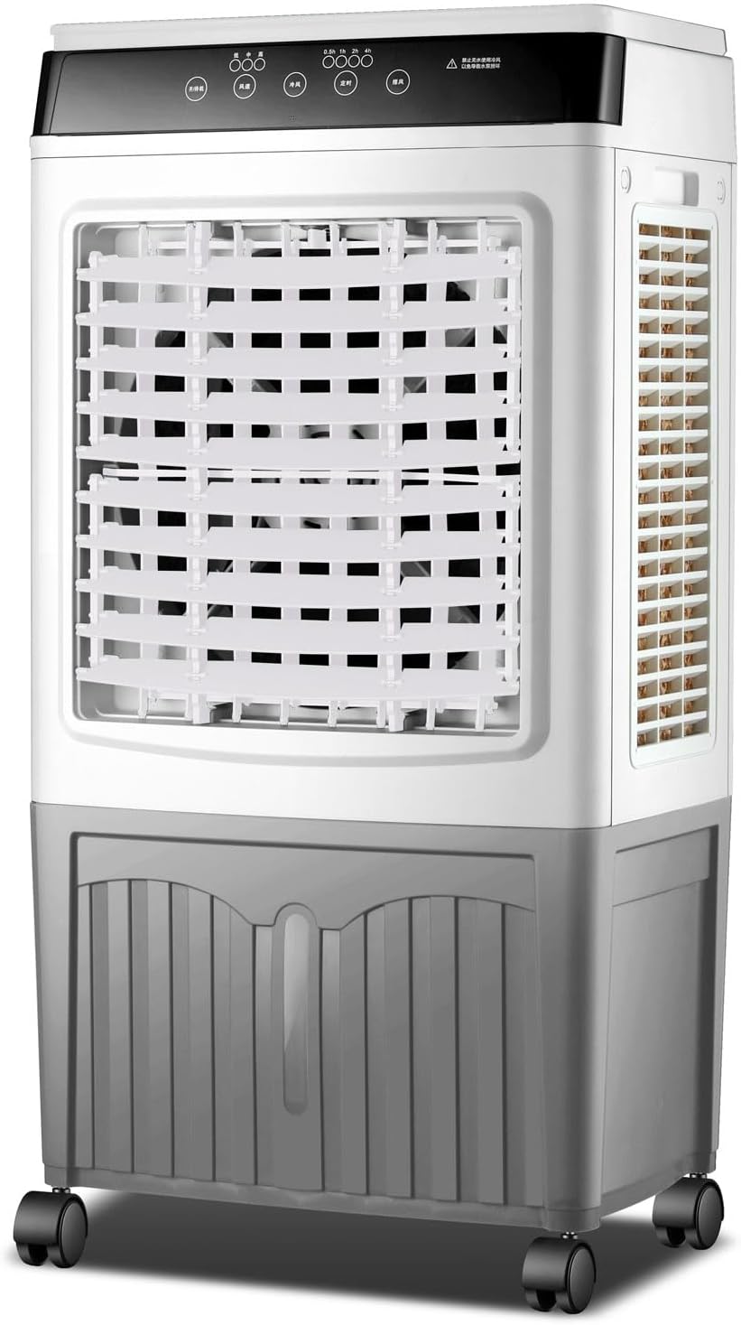 Generisch Tragbare Klimaanlage Mobile Klimaanlage, Leise 3-Gang-Einheit mit 40L Tank, 90¡ã Oszillation, Schnell K¨¹hlender Verdunstungsk¨¹hler